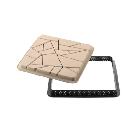 Kit pentru tarta, Silikomart Kit Tarte Liberty, 200x200x20 mm