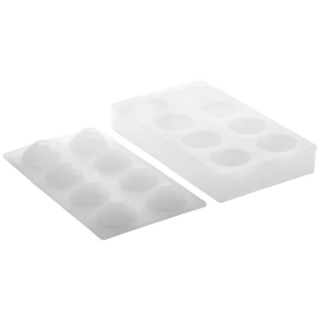 Forma din silicon pentru monoportii, lamaie / lime by Cédric Grolet, 8 cavitati, 300x175mm, Ø53x70mm, 85 ml
