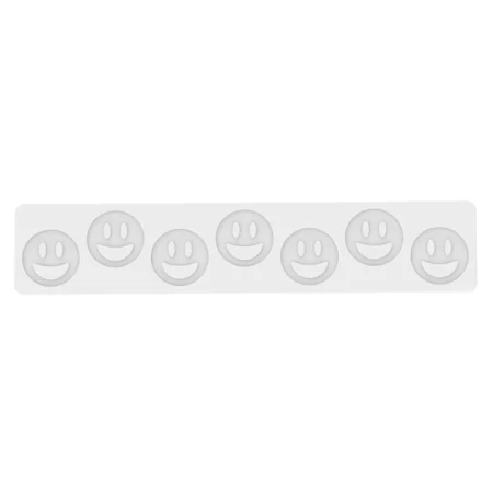 Forma din silicon pentru decor, face smile, Sorriso 2, ø50x2 mm