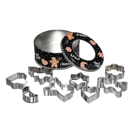 Set 8 forme din inox pentru biscuiti