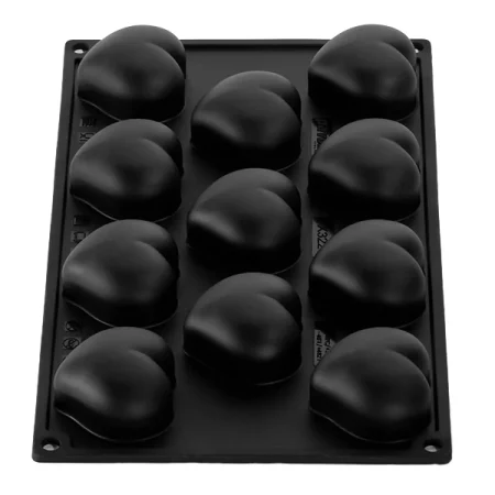 Forma din silicon inimi by Antonio Bachour, Passion40Time, 11 cavitati, 300×175mm, 52x48x30mm, 40 ml