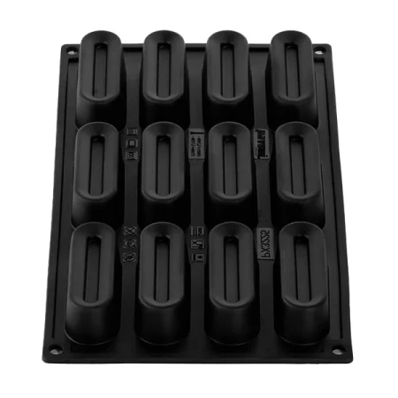 Forma din silicon by Antonio Bachour, Round40time, 12 cavitati, 300×175mm, 80x3x25mm, 40 ml