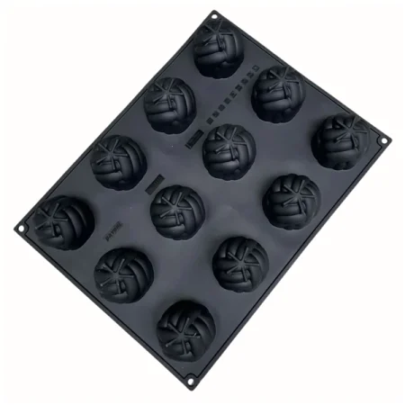 Forma din silicon pentru monoportii, Pavoni Nodo by Fabrizio Fiorani, 12 cavitati, 400x300mm, Ø65x35mm, 120 ml