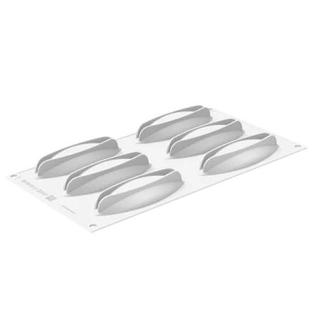 Kit pentru tarte pentru monoportii si cutter, Cabossa by Carmine Di Donna, 6 cavitati, 120x40 mm