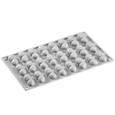 Forma din silicon pentru monoportii Pavoni Gourmand, arahide , Peanut by Felix Lo Basso, 24 cavitati, 300×175mm, 47×19×16mm, 7 ml