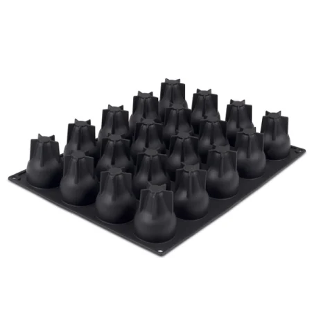 Forma din silicon 3D pentru monoportii, Para by Emmanuele Forcone, 20 cavitati, 400x300mm, Ø53x70mm , 90 ml