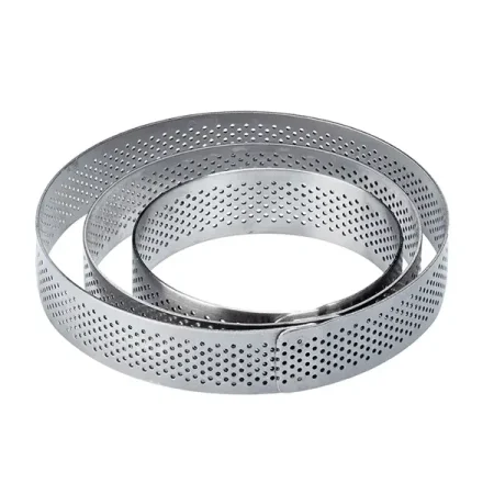 Rama Microforata din inox pentru tarte , Ø70x20 mm