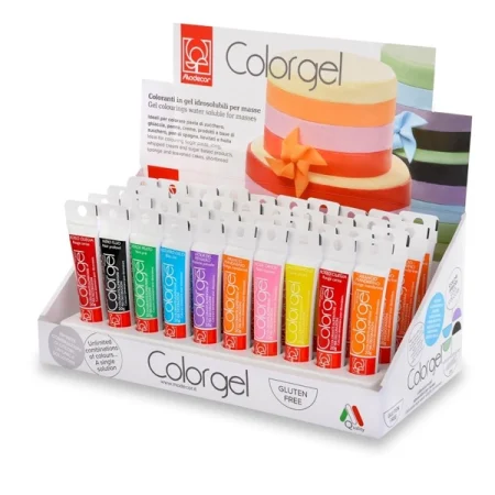Set coloranti alimentari, Color Gel, 40 buc x 20 g