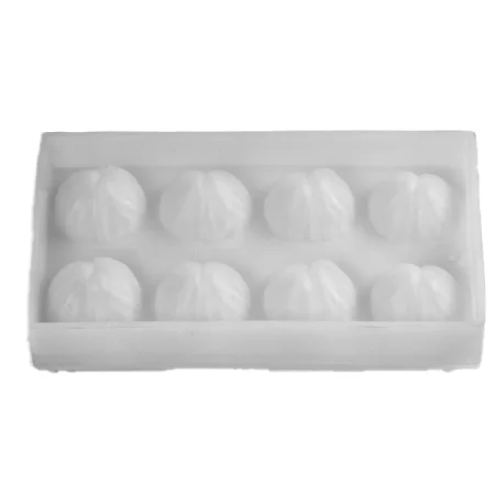 Forma din silicon pentru monoportii, castana/aluna Maron by Cédric Grolet, 8 cavitati, Ø53×55mm, 85 ml