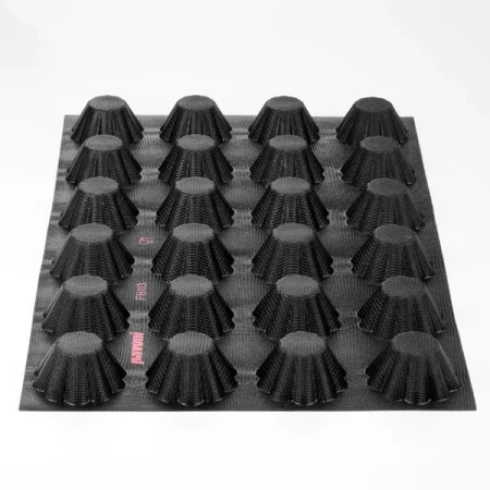 Forma din silicon pentru briose, Fiberform, 24 cavitati, 600x400mm, Ø 81x37 mm, 100 ml