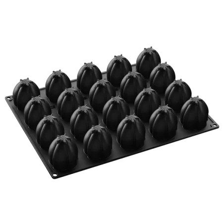 Forma din silicon pentru monoportii, Lotus by Antonio Bachour, 20 cavitati, Ø 57x63mm, 105 ml