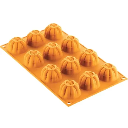 Forma din silicon, rosii, Silikomart Naturae, 12 cavitati, Ø 43 x 28 mm, 24 ml