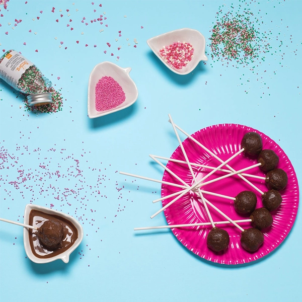 Set 25 betisoare din hartie pentru deserturi pe bat, Ø 3.8 x 22.8 cm - imagine 2