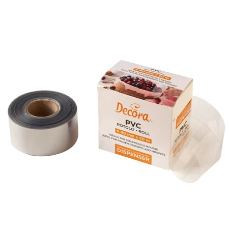 Rola folie acetofan, 50m, latime 40mm, 100 microni