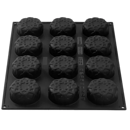 Forma din silicon 3D pentru monoportii, Dahab by Fadi Kurdi, 12 cavitati, 300x175mm, Ø 75×30 h, 120 ml