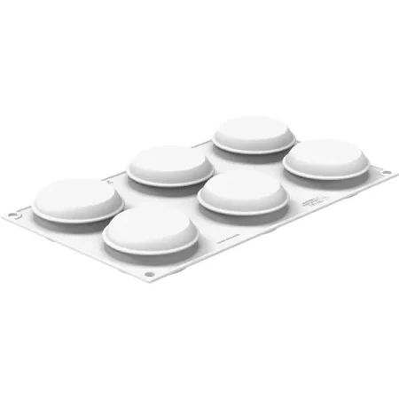 Forma din silicon si cutter pentru monoportii, felie citrice, The Slice of Citrus 100 by Amaury Guichon, 6 cavitati, Ø70 x 31 mm, 100 ml