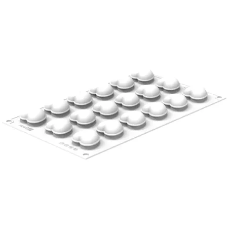 Forma din silicon pentru monoportii, inimioara, Cuore XS 13, 18 cavitati, 34x33x20 mm, 13 ml