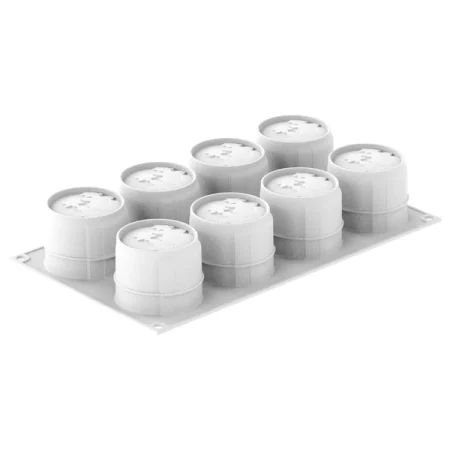 Forma din silicon pentru monoportii, Antena 130 by Tom Coll, 8 cavitati, Ø62x51mm, 130 ml