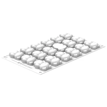 Forma din silicon pentru monoportii, ursuleti, Teddy Bear XS 20 by Eunji Lee, 18 cavitati,  50x35.7x20.5 mm, 20 ml