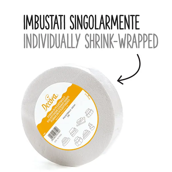 Macheta rotunda din polistiren pentru tort, Ø25×7.5cm - imagine 2