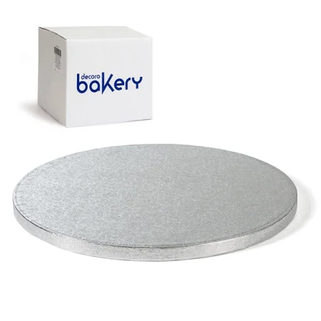 Platou rotund pentru tort, argintiu, Ø 33 x 1,2 cm