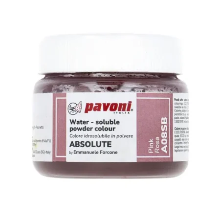 Pudra alimentara hidrosolubila roz, Absolute by Emmanuele Forcone, fara E171, 50 g