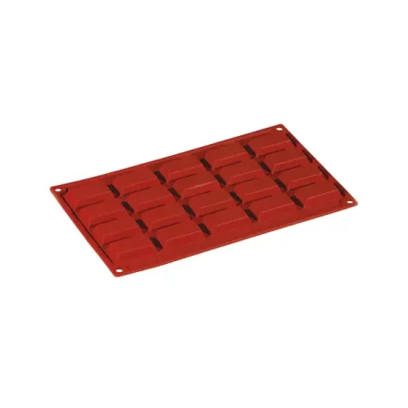 Forma din silicon pentru monoportii, Mini Financier, 20 cavitati, 49x26x11 mm, 30 ml
