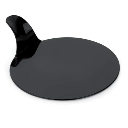 Set 250 tavi prezentare pentru monoportii, rotund, negru, Ø 80mm