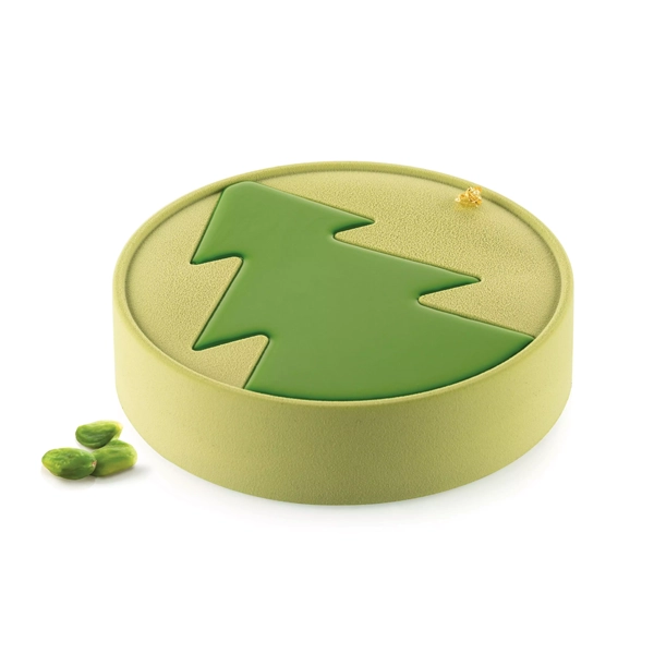 Forma din silicon pentru tort, buche de iarna, Hiver, Ø200x50mm, 1480 ml - imagine 3