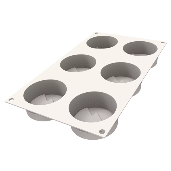 Forma din silicon pentru monoportii, buche de iarna, Mini Hiver, 6 cavitati, Ø70x30mm, 108 ml - imagine 3