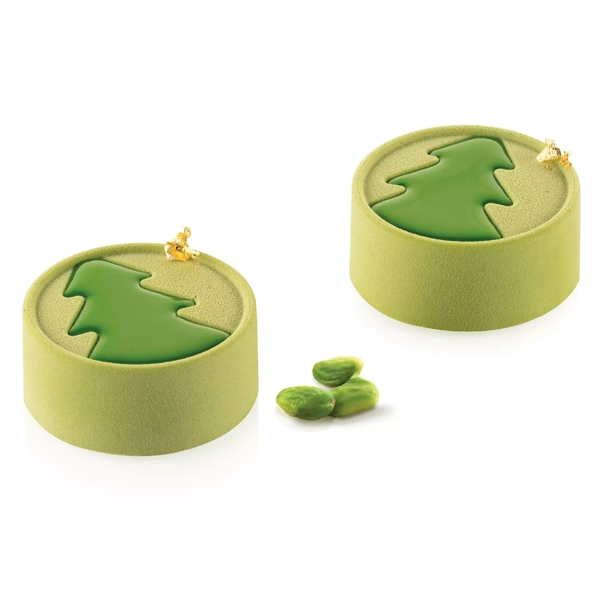 Forma din silicon pentru monoportii, buche de iarna, Mini Hiver, 6 cavitati, Ø70x30mm, 108 ml - imagine 4